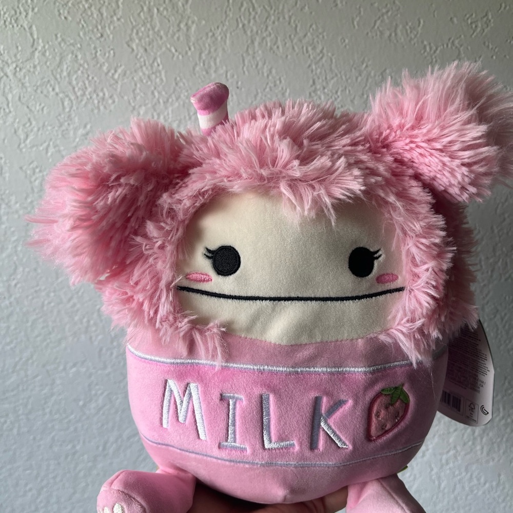 Squishmallows “Brina” Pink Plush Milk Toy